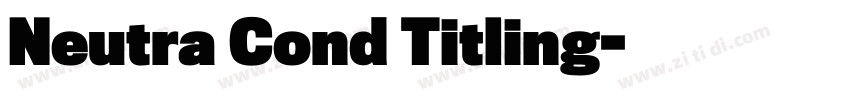 Neutra Cond Titling字体转换 Neutra Cond Titling字体转换